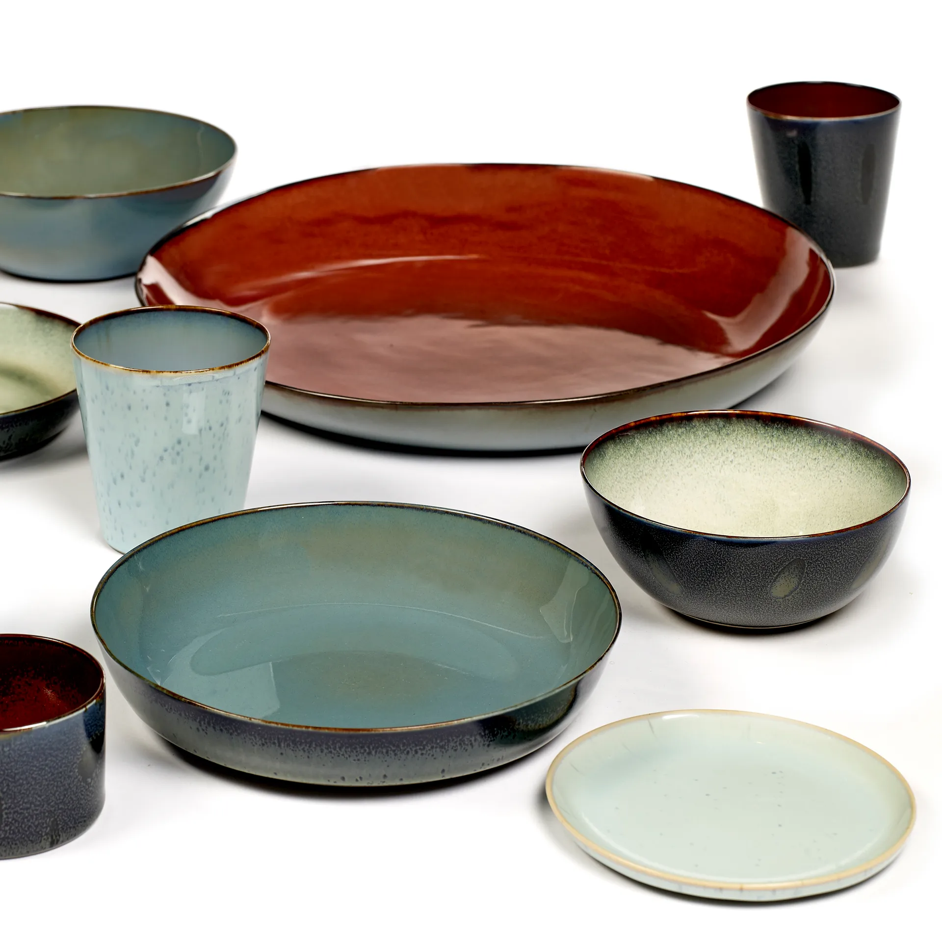 Terres de Rêves サービング ソーサー 35.5 cm, rust-smokey blue Serax | セラックス