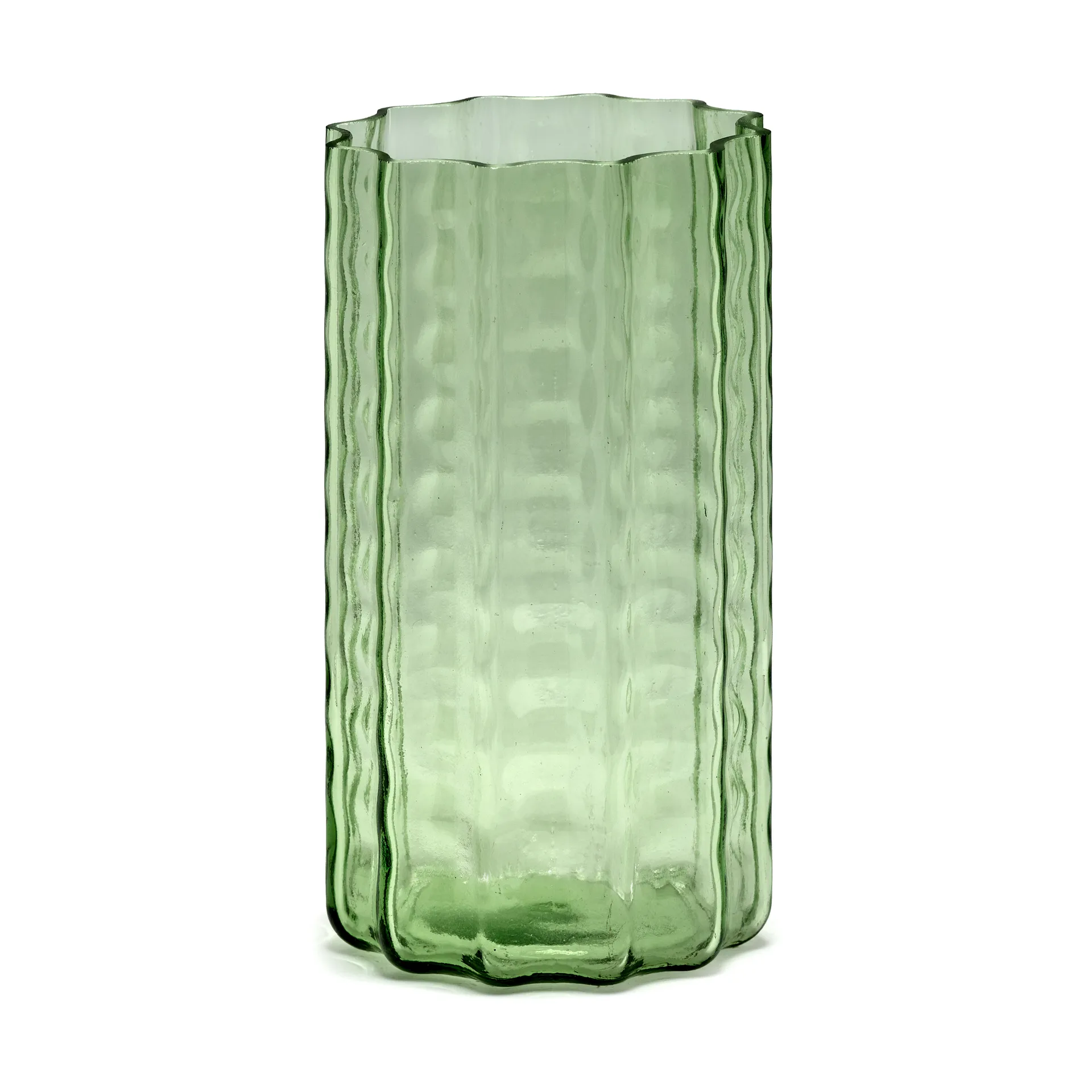 Waves 01 花瓶 21 cm, Green-clear Serax | セラックス