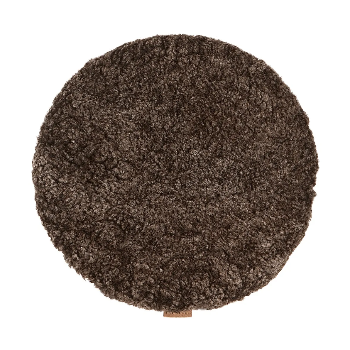 Jill チェアクッション 中綿入り, Cappuccino (brown), Ø36 cm Shepherd of Sweden | シェパード