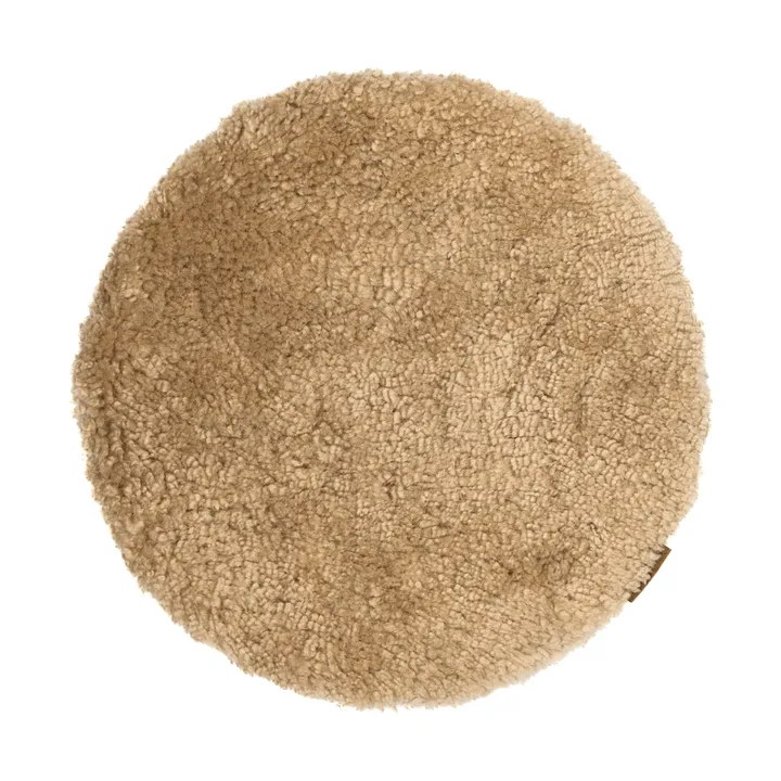 Jill チェアクッション 中綿入り - Sand (beige), Ø36 cm - Shepherd of Sweden | シェパード