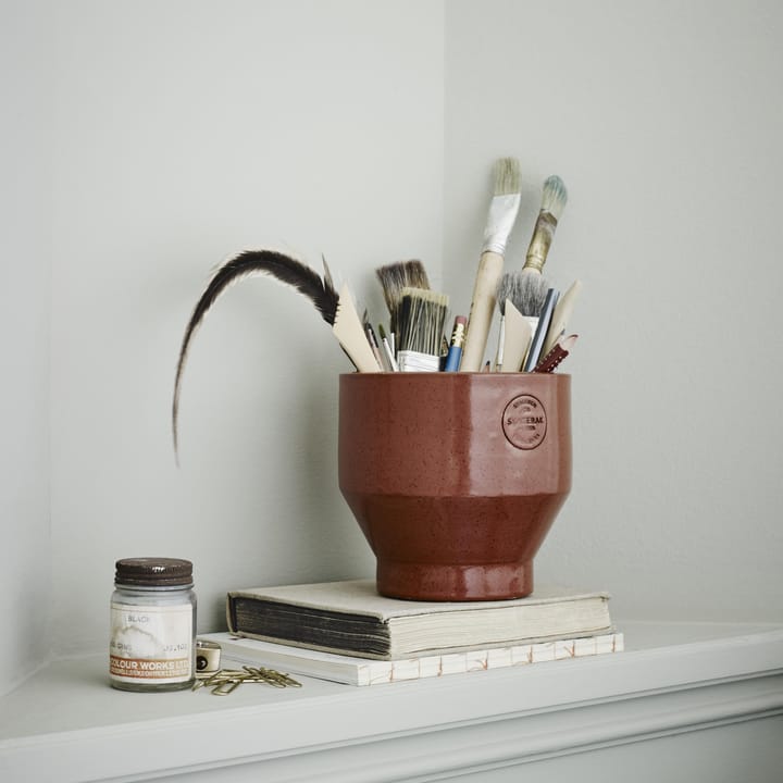Edge ポット (室内用) Ø15 cm, burned red Skagerak | スケアラック