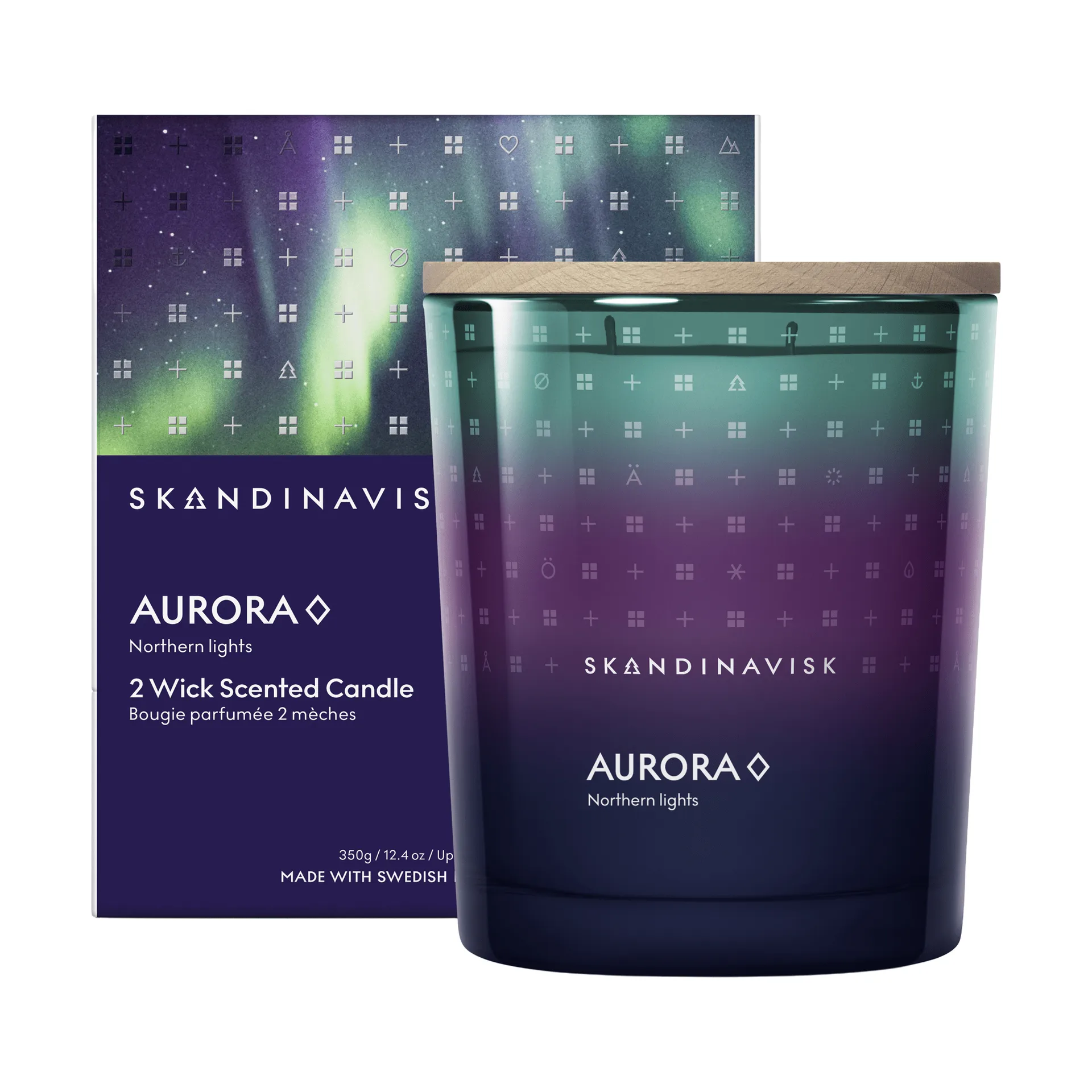 Aurora キャンドル, 350 g, 2 wicks Skandinavisk | スカンジナビスク