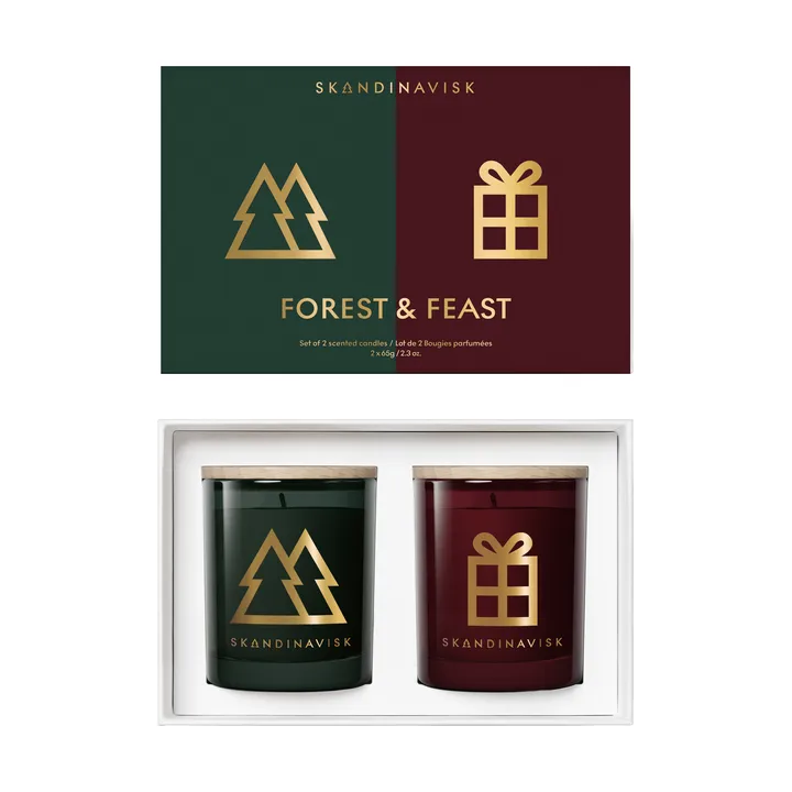 Forest & Feast 香り付きキャンドル ギフトセット 2点セット - 65 g - Skandinavisk | スカンジナビスク