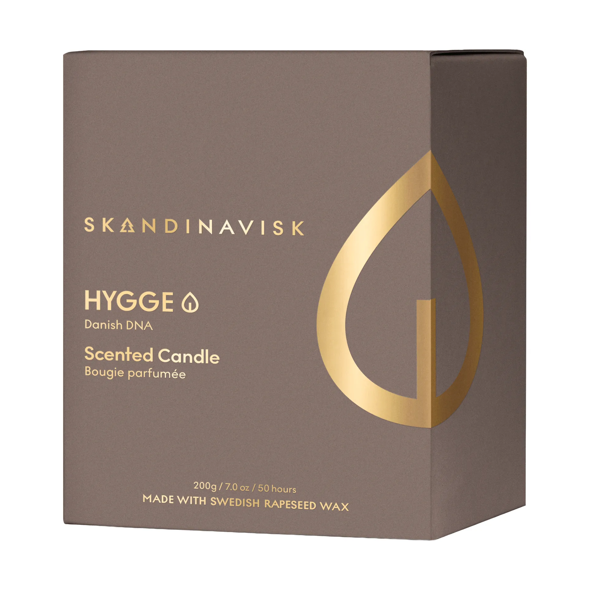 Hygge Gold Symbol キャンドルホルダー付きキャンドル, 200 g Skandinavisk | スカンジナビスク