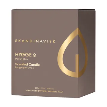 Hygge Gold Symbol キャンドルホルダー付きキャンドル - 200 g - Skandinavisk | スカンジナビスク