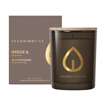 Hygge Gold Symbol キャンドルホルダー付きキャンドル - 200 g - Skandinavisk | スカンジナビスク