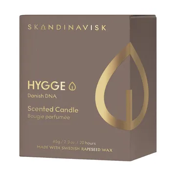 Hygge Gold Symbol キャンドルホルダー付きキャンドル - 65 g - Skandinavisk | スカンジナビスク