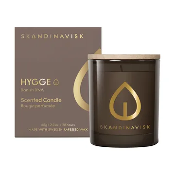 Hygge Gold Symbol キャンドルホルダー付きキャンドル - 65 g - Skandinavisk | スカンジナビスク