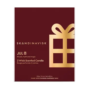 Jul Gold Symbol キャンドル - 350 g, 2 wicks - Skandinavisk | スカンジナビスク