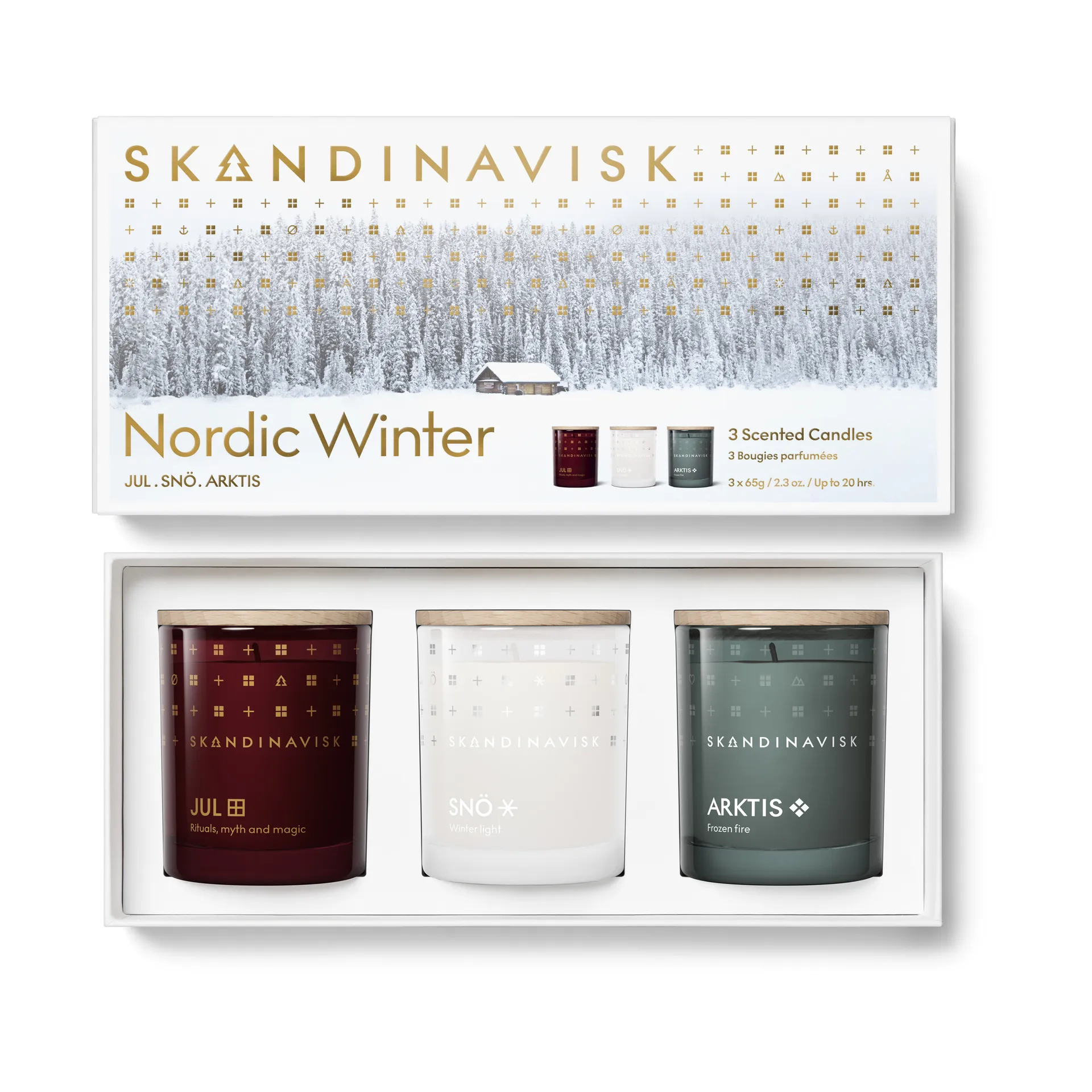 Nordic Winter アロマキャンドル ギフトセット 3個, 65 g Skandinavisk | スカンジナビスク