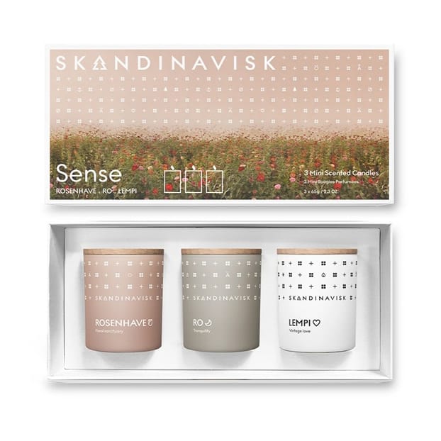 Sense 香り付き キャンドル ギフトセット ミニ, 3 pieces Skandinavisk | スカンジナビスク