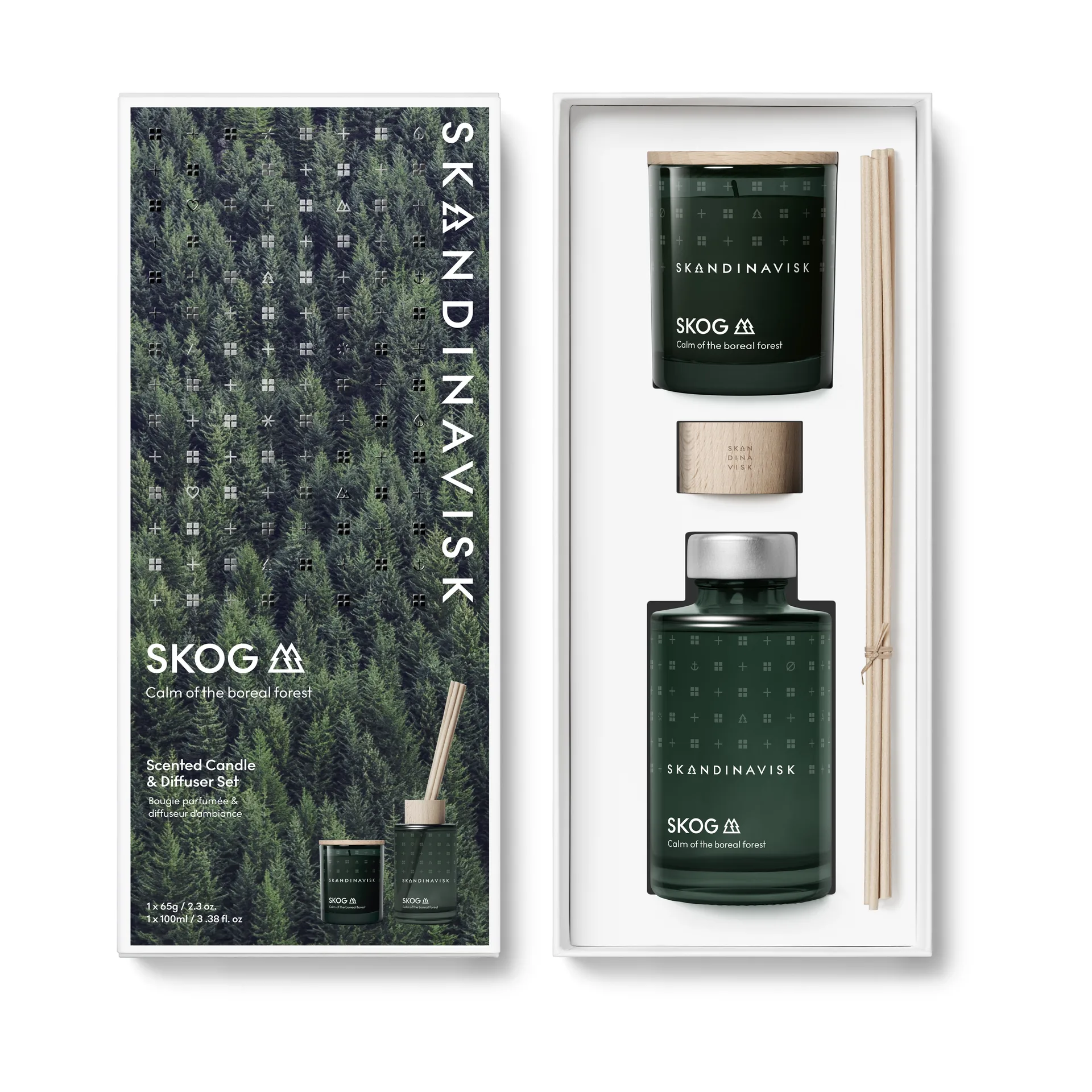SKOG アロマキャンドル & リードディフューザー, 65 g + 100 ml Skandinavisk | スカンジナビスク