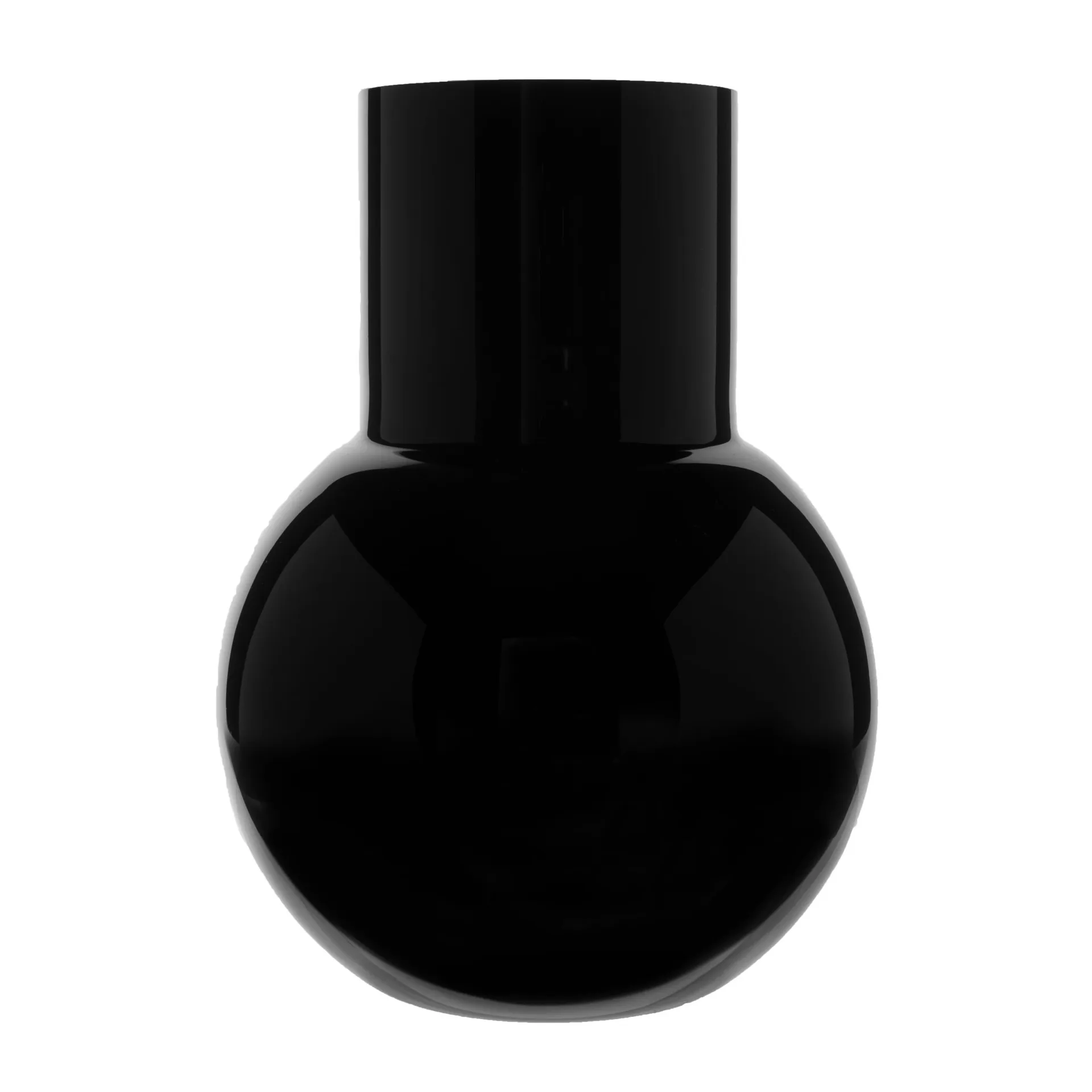 Pallo 花瓶, Black 20 cm Skrufs Glasbruk