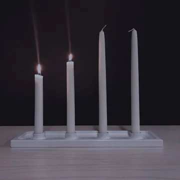 Crater アドベントキャンドルホルダー - White, 4 lights - SMD Design | SMD Design