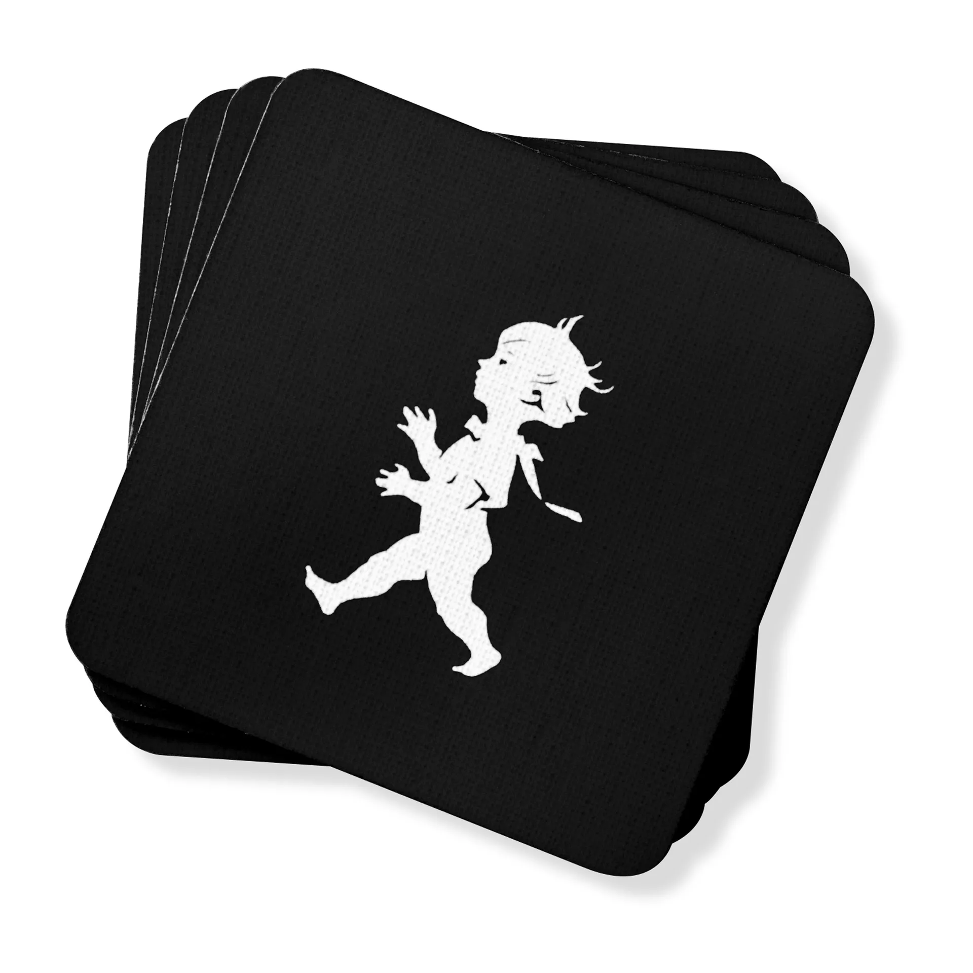 Solstickan グラスコースター 10x10 cm 4枚セット, Black Solstickan Design