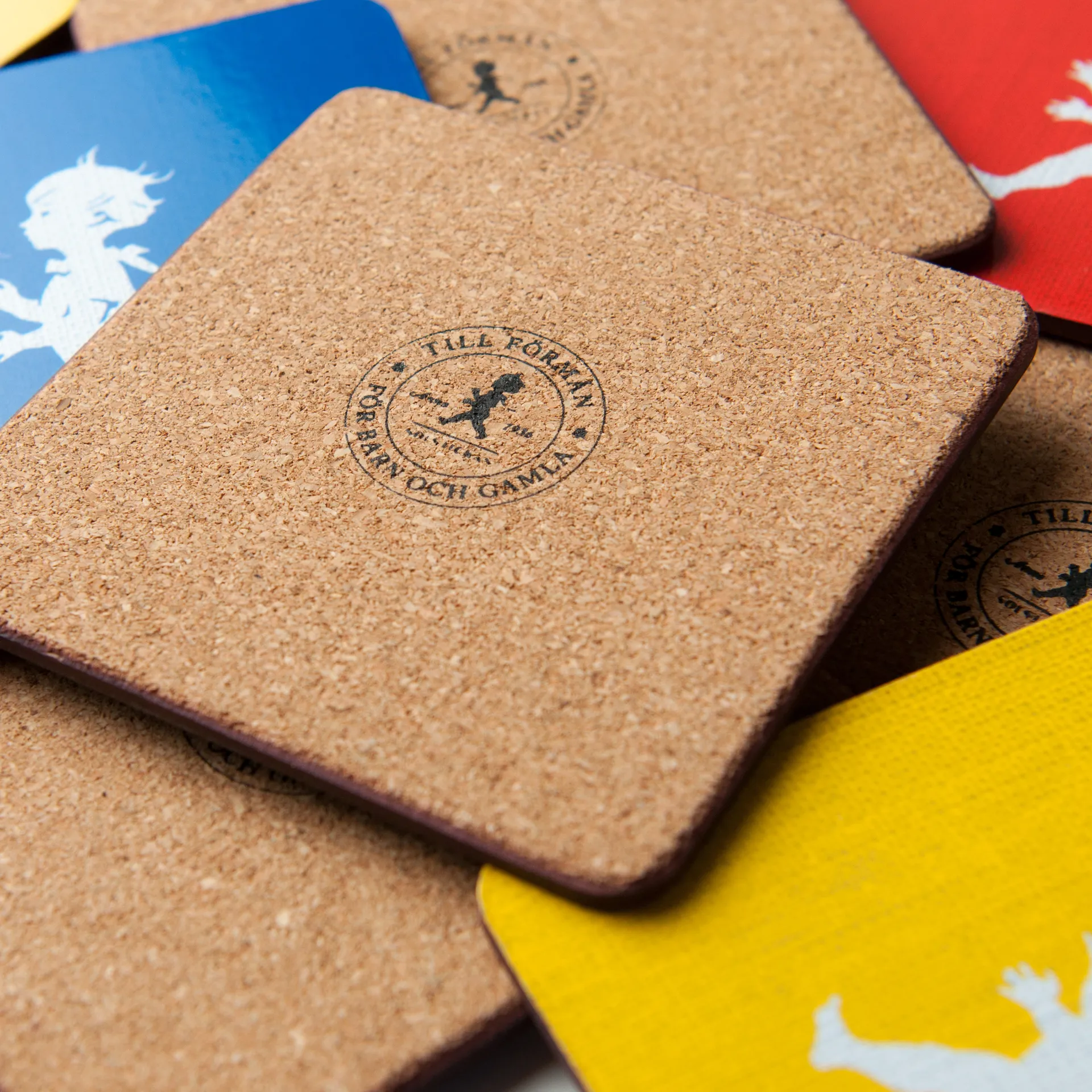 Solstickan グラスコースター 10x10 cm 4枚セット, Black Solstickan Design