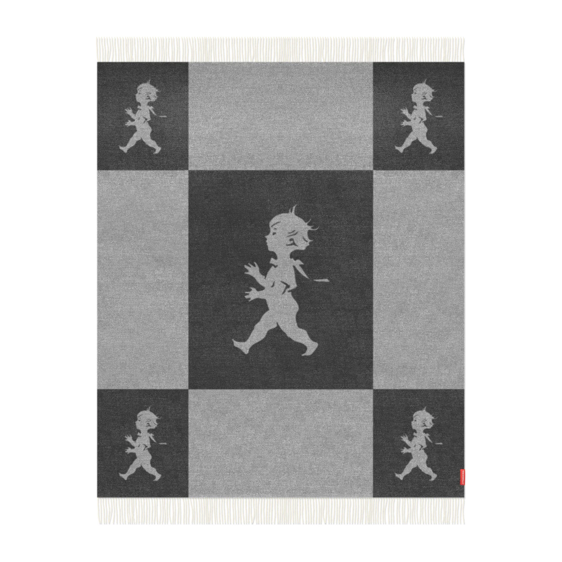 Solstickan ブランケット メリノウール 130x170 cm, Anthracite grey Solstickan Design