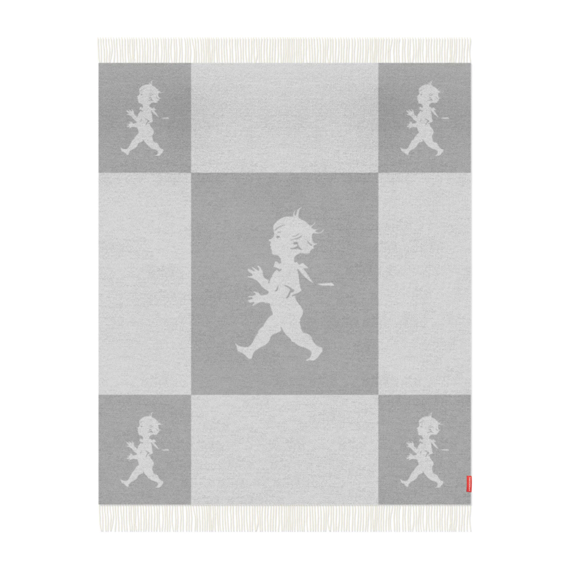 Solstickan ブランケット メリノウール 130x170 cm, Light-grey Solstickan Design