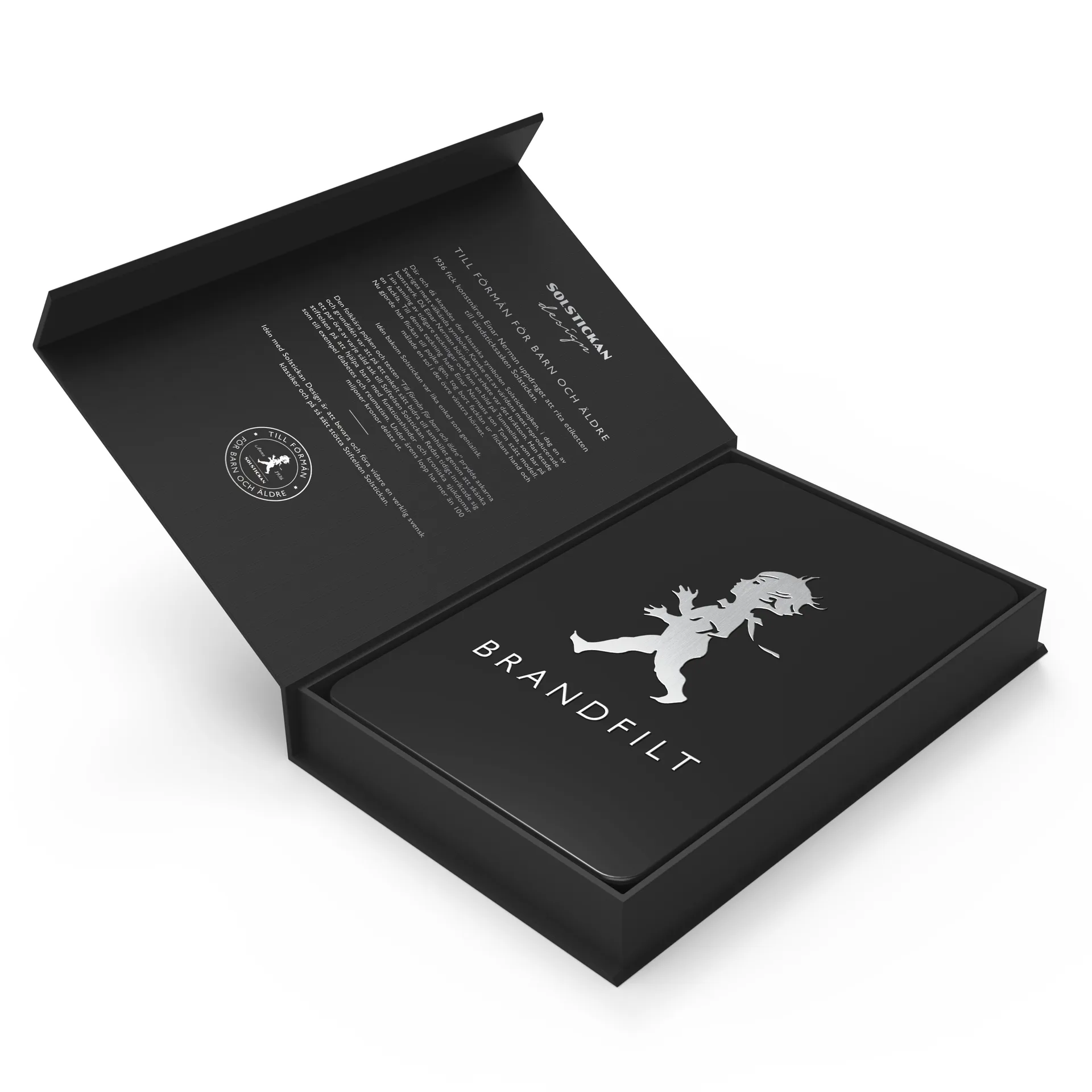 Solstickan ファイヤーブランケット 16x2.7x25 cm, Matte black Solstickan Design