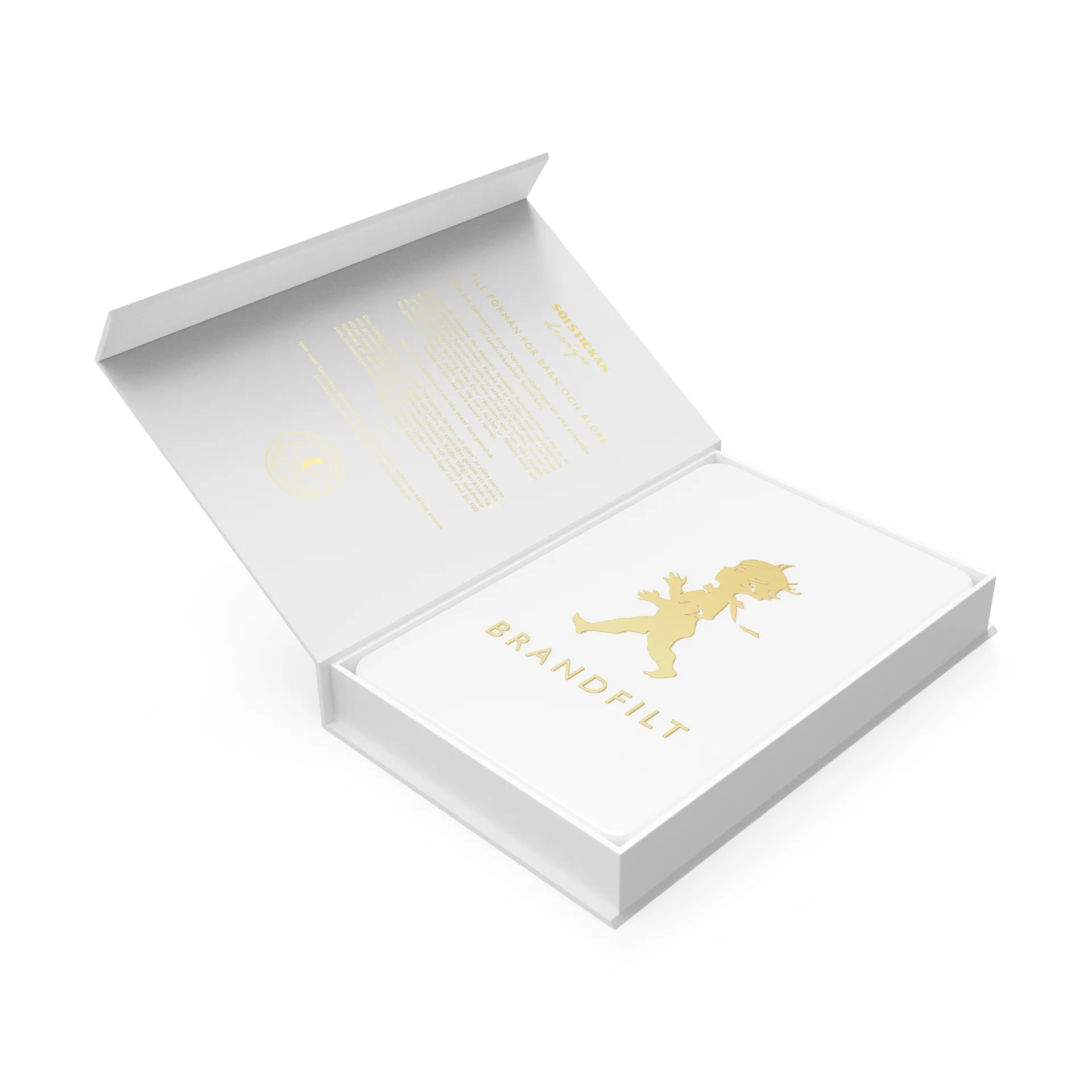Solstickan ファイヤーブランケット 16x2.7x25 cm, White-gold Solstickan Design
