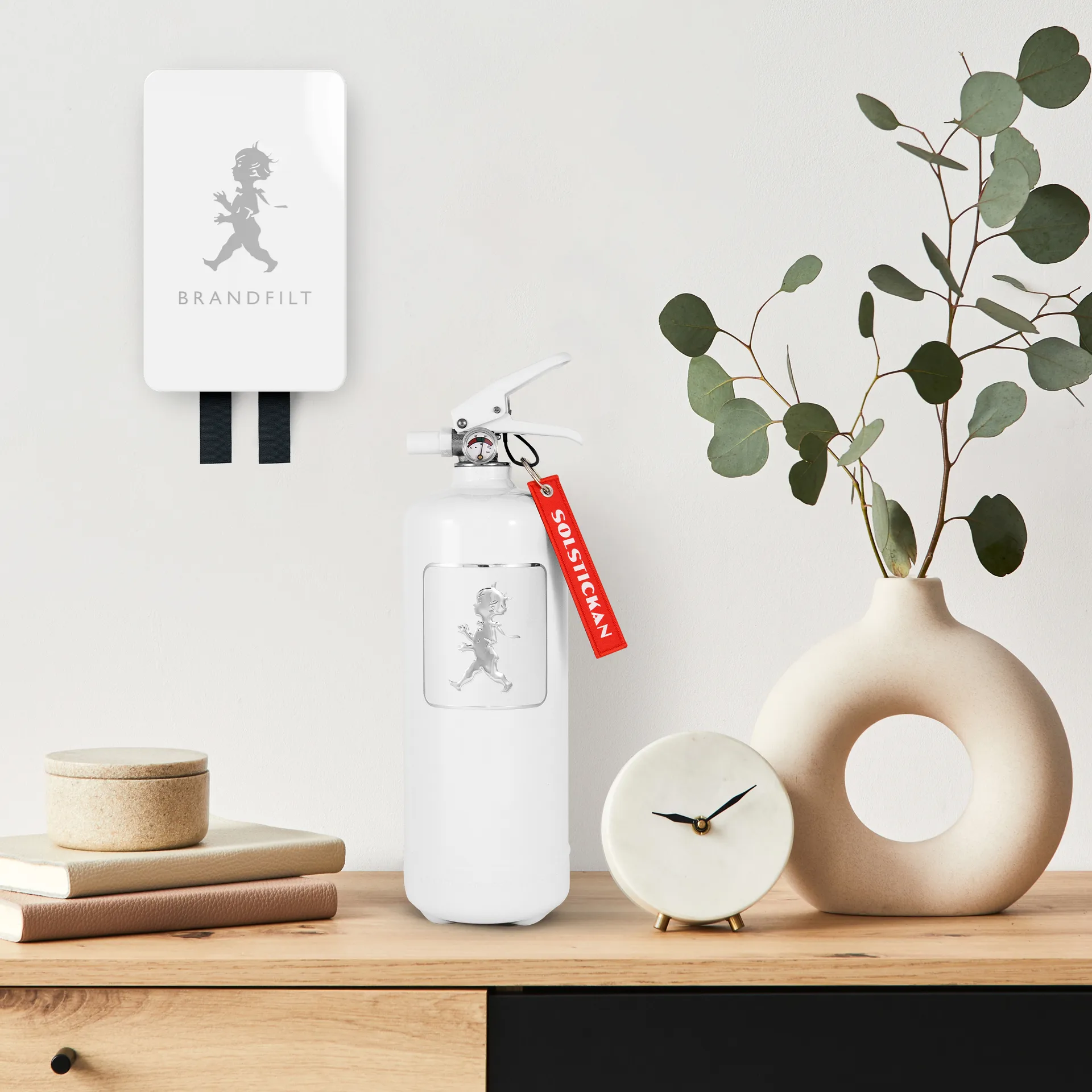 Solstickan ファイヤーブランケット 16x2.7x25 cm, White - tall - smooth Solstickan Design