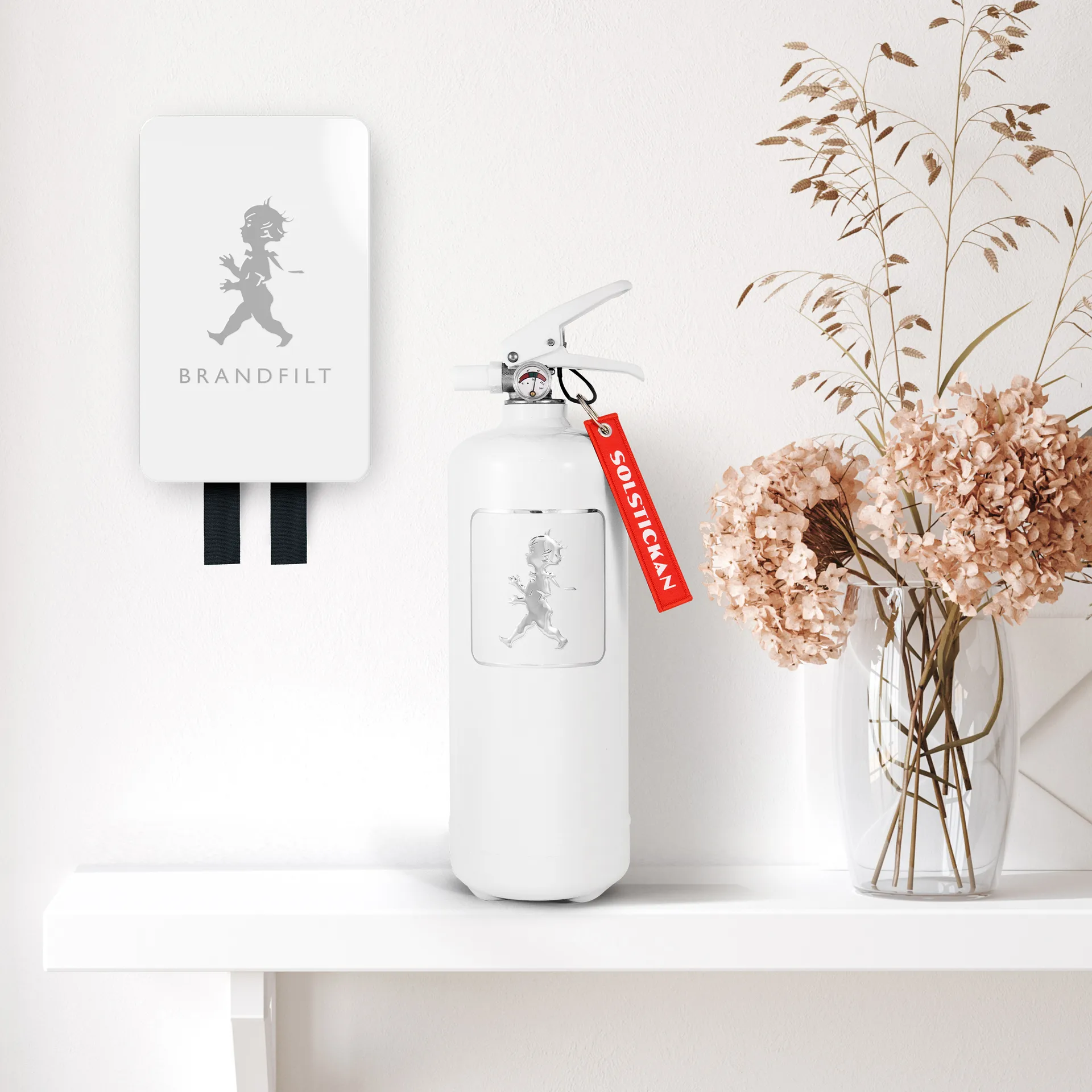 Solstickan ファイヤーブランケット 16x2.7x25 cm, White - tall - smooth Solstickan Design