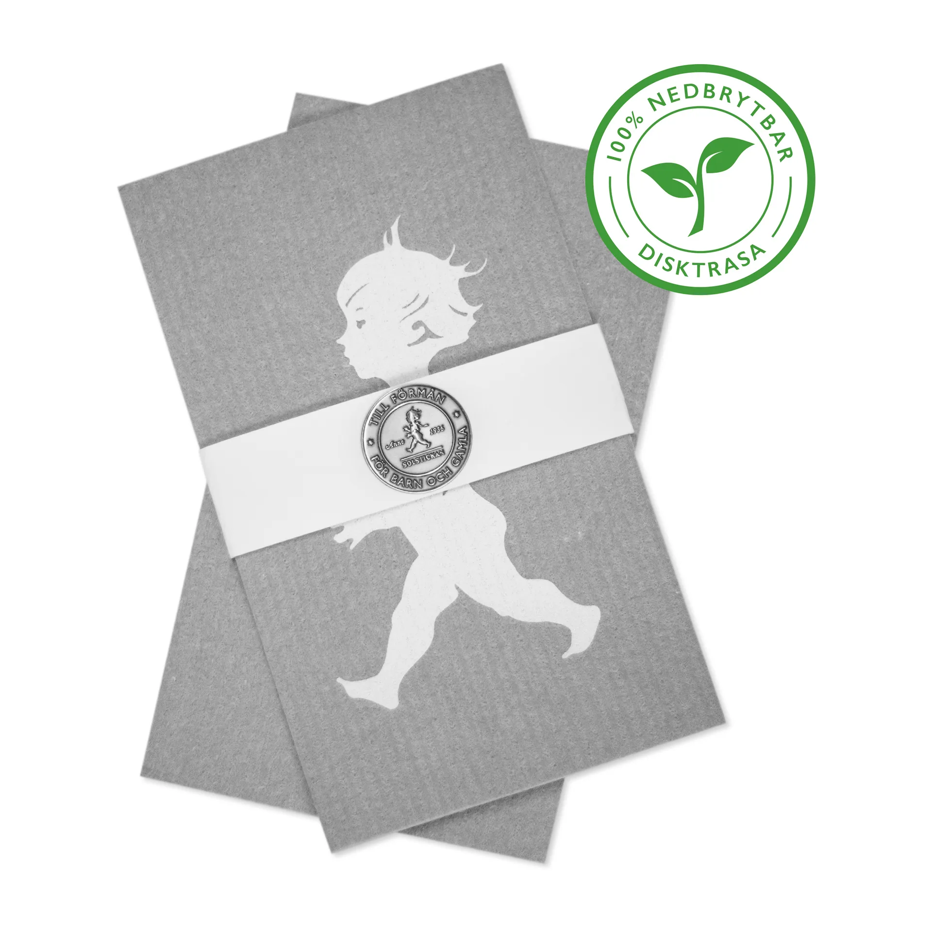 Solstickan ディッシュクロス 2枚セット, Grey Solstickan Design