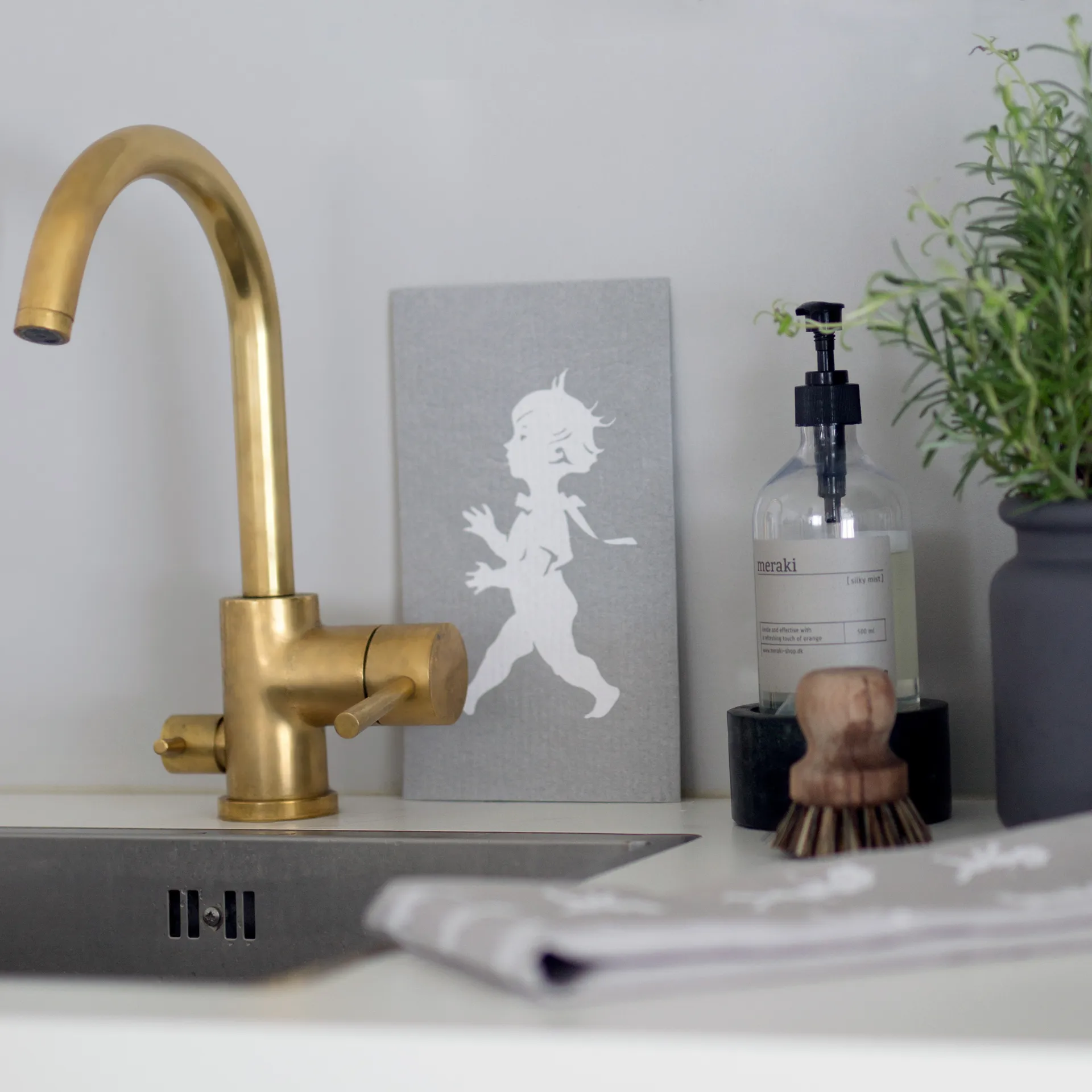 Solstickan ディッシュクロス 2枚セット, Grey Solstickan Design