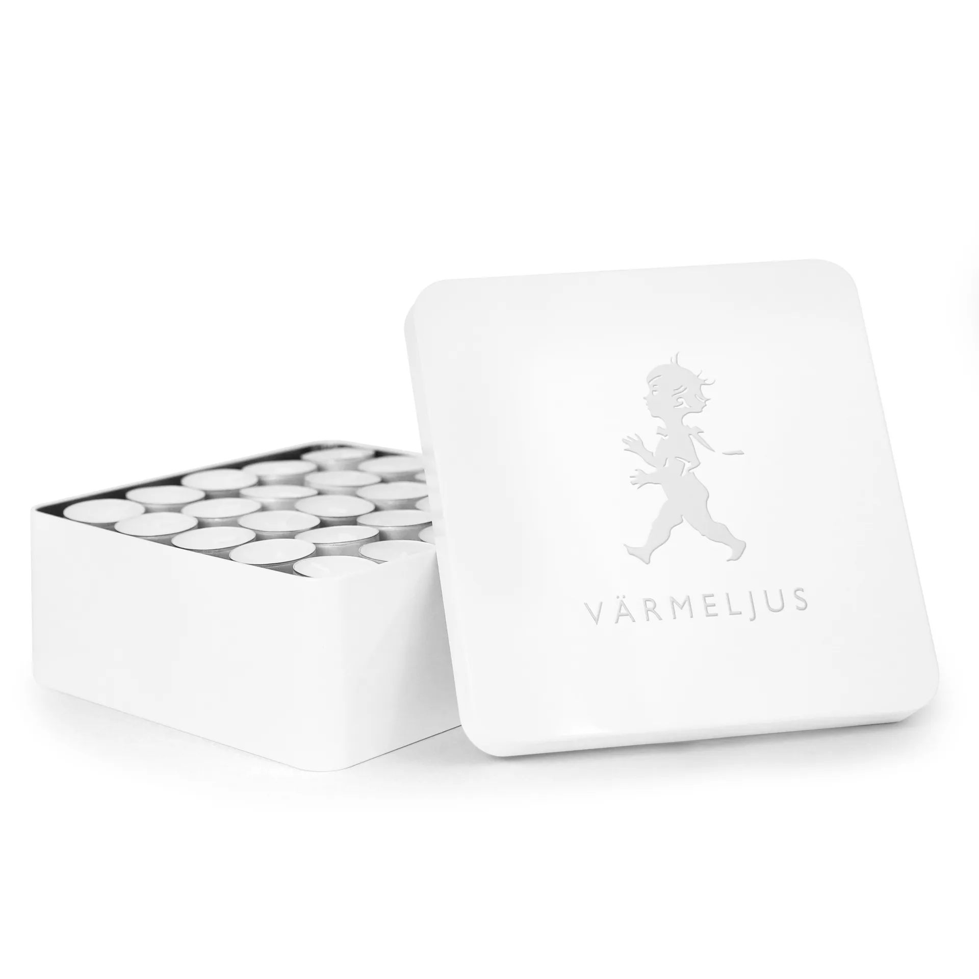 Solstickan ティーライトボックス 21x21 cm, White high gloss Solstickan Design