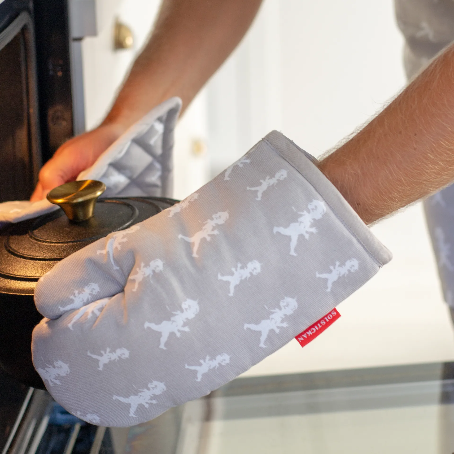 Solstickan オーブングローブ 22x30 cm, Grey Solstickan Design