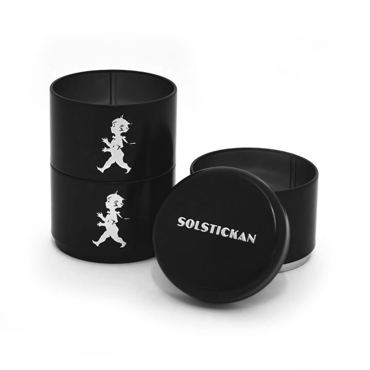 Solstickan 収納ジャー 3ピース 8.5 cm - Black - Solstickan Design