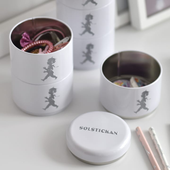 Solstickan 収納ジャー 3ピース 8.5 cm, White Solstickan Design