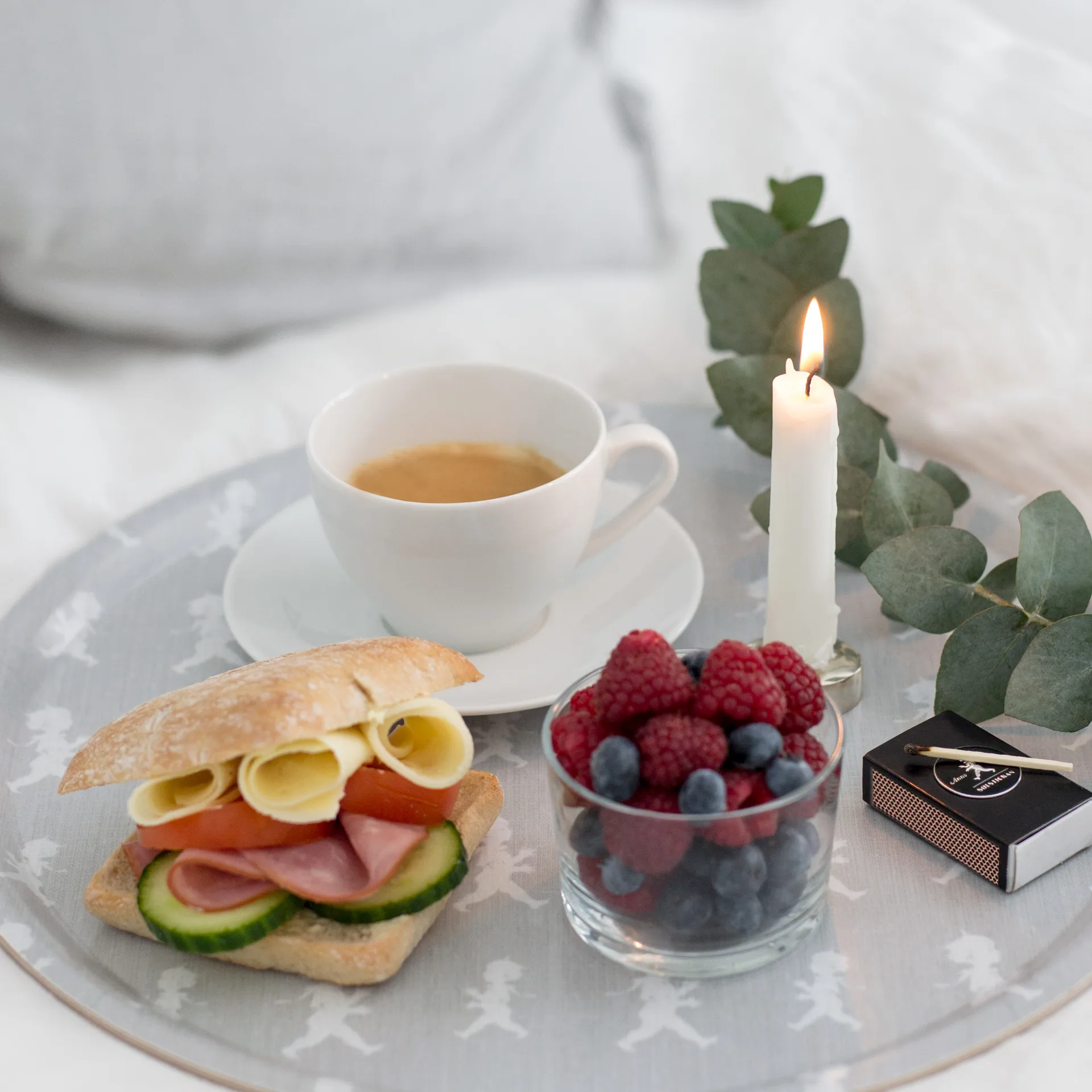 Solstickan トレイ 38 cm, Grey Solstickan Design