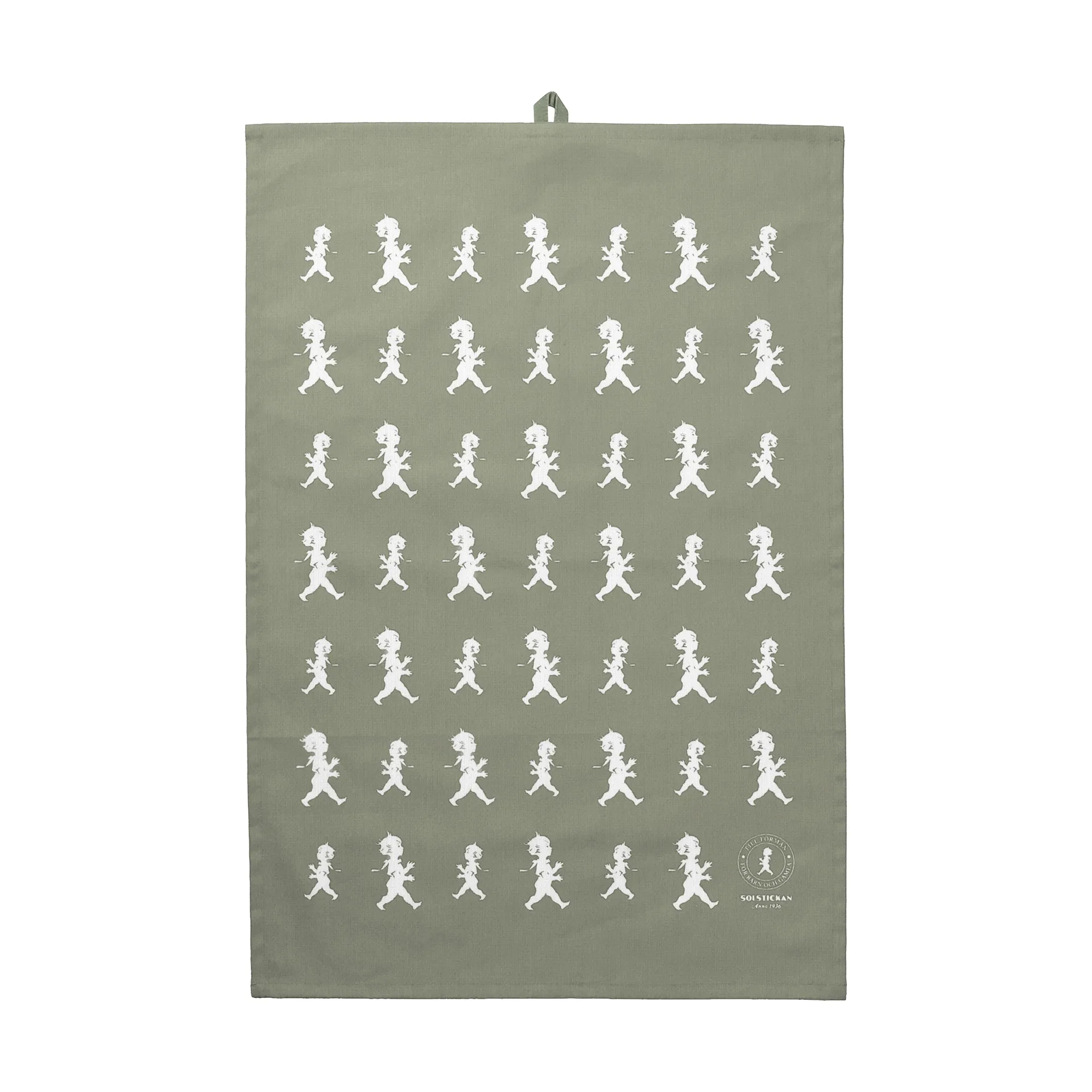 Solstickan ティータオル 50x70 cm, Green-white Solstickan Design