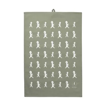 Solstickan ティータオル 50x70 cm - Green-white - Solstickan Design