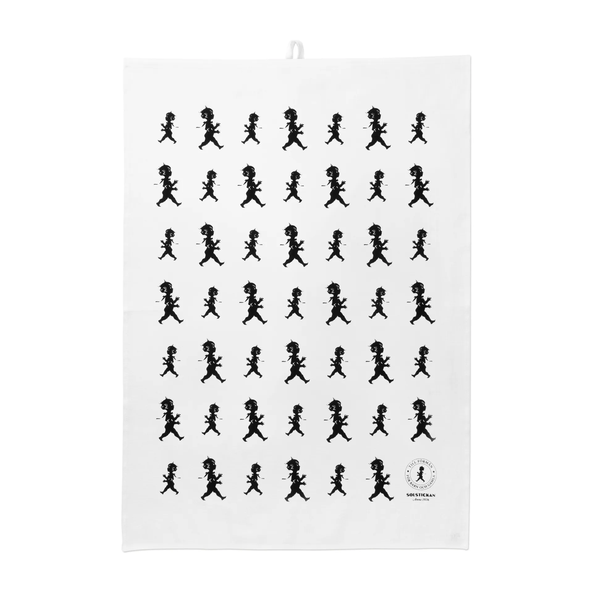 Solstickan ティータオル 50x70 cm, White-black Solstickan Design