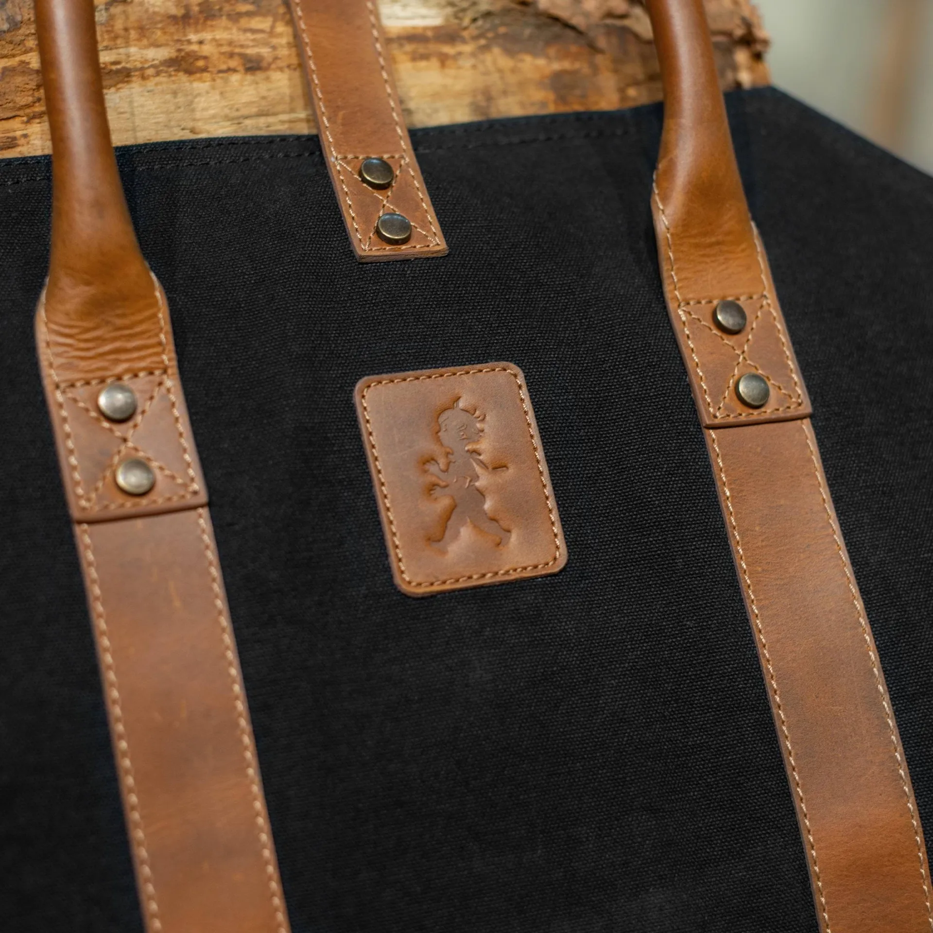 Solstickan 薪バスケット キャンバス, Black Solstickan Design