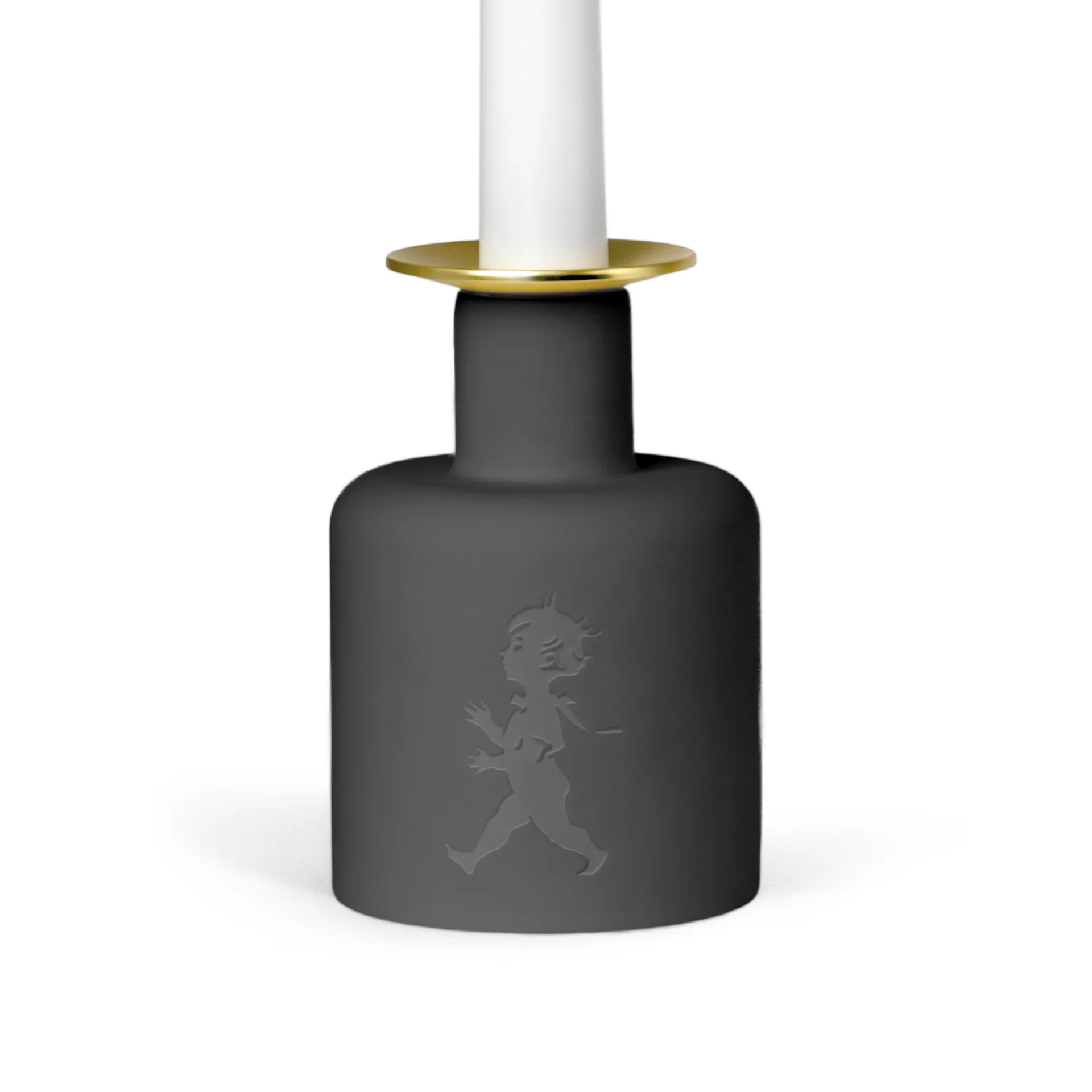 Solstickan セラミック キャンドルホルダー, Dark grey-anthracite Solstickan Design