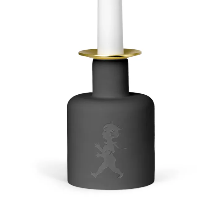 Solstickan セラミック キャンドルホルダー - Dark grey-anthracite - Solstickan Design
