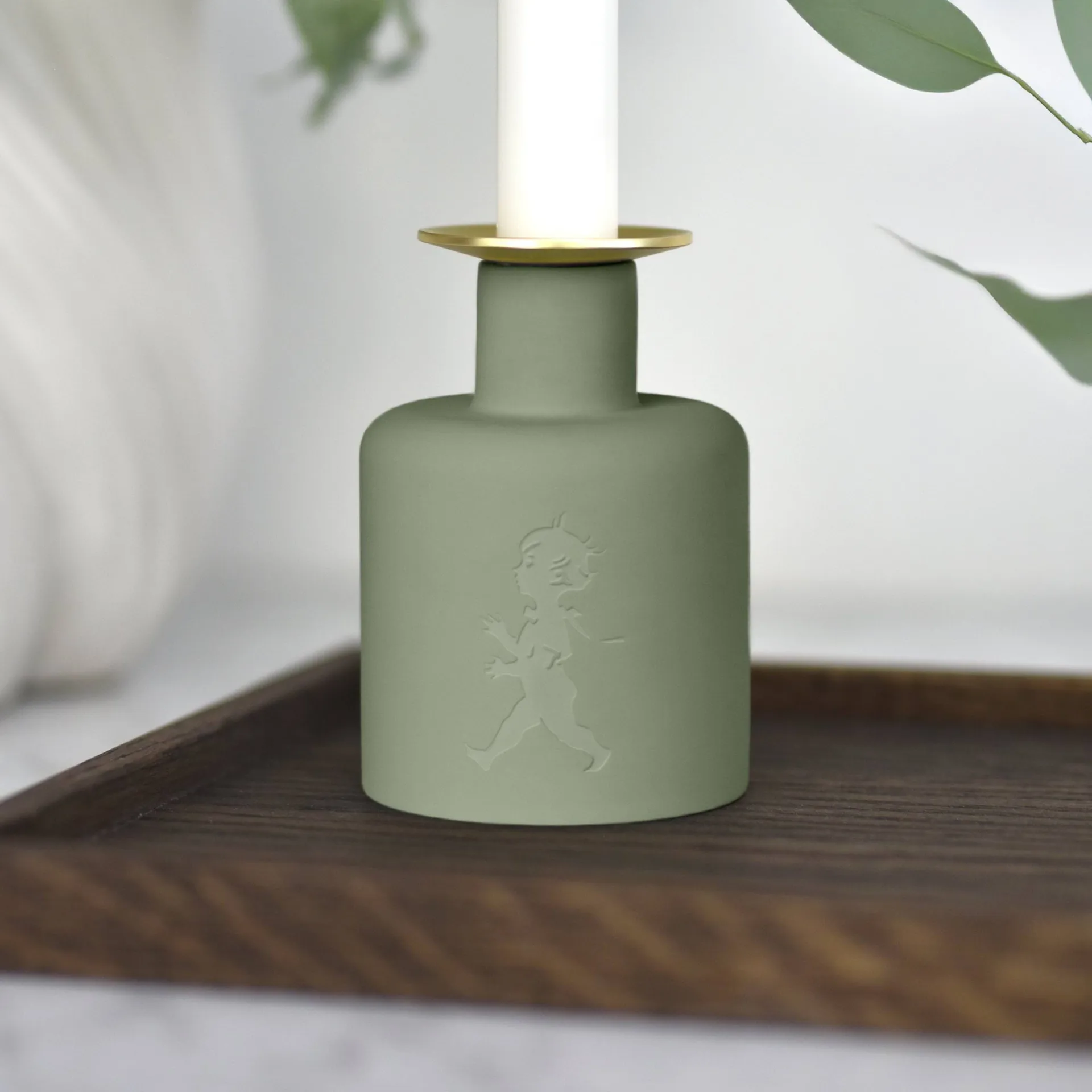 Solstickan セラミック キャンドルホルダー, Green Solstickan Design