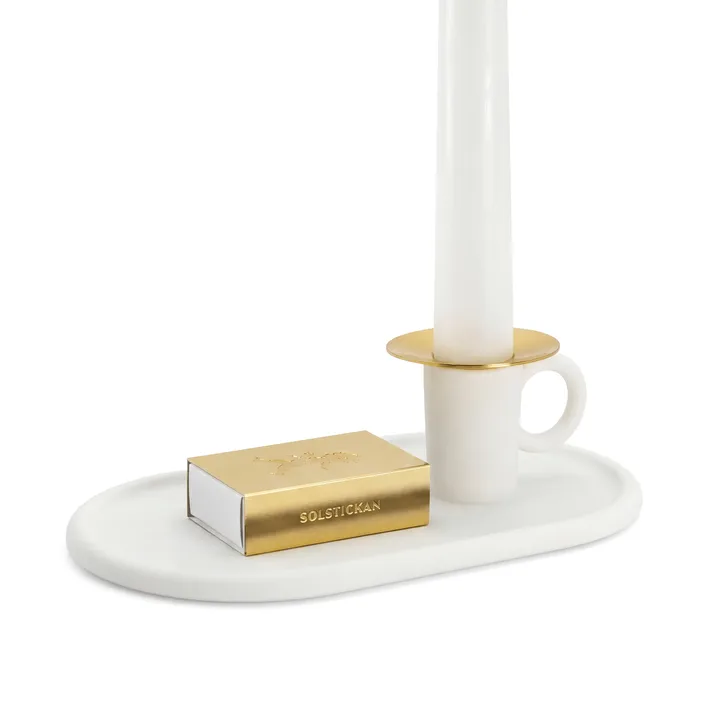 燭台 マッチケース付き - White - Solstickan Design