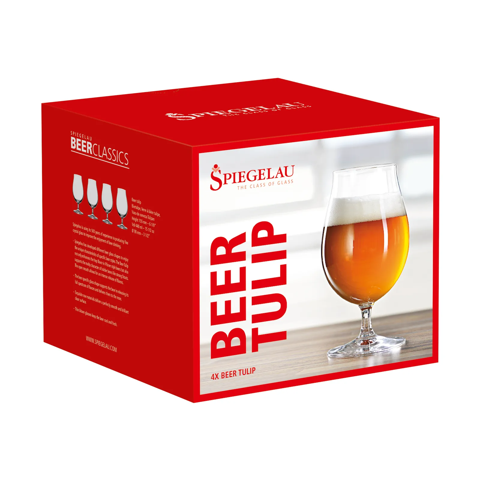 Beer Classics Tulip グラス 44cl. 4パック, clear Spiegelau | シュピゲラウ