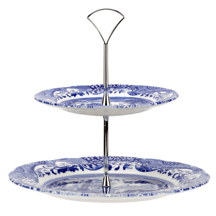ブル― イタリアン 2-tier ケーキスタンド, 2-Tier Spode | スポード