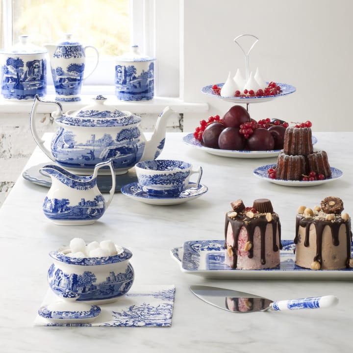 ブル― イタリアン 2-tier ケーキスタンド, 2-Tier Spode | スポード