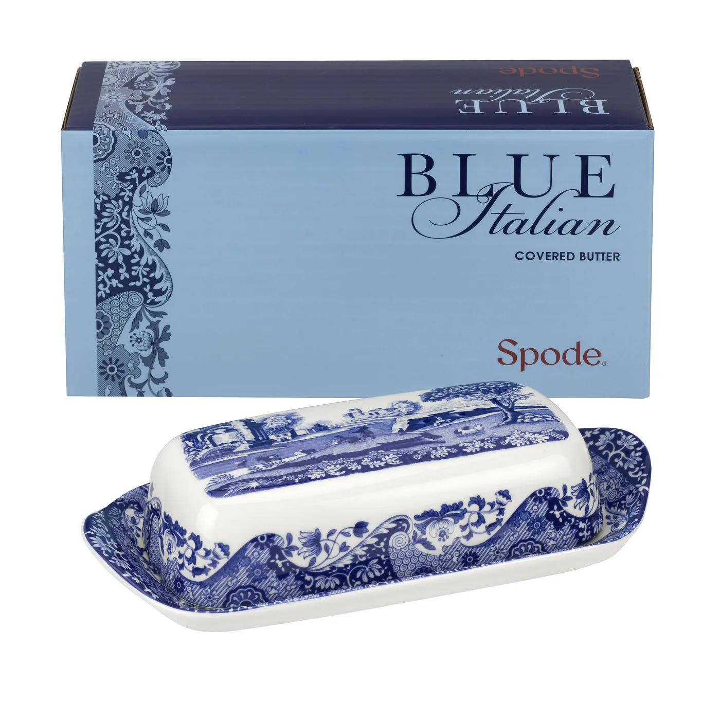 Spode | スポード からのブル― イタリアン バターディッシュ