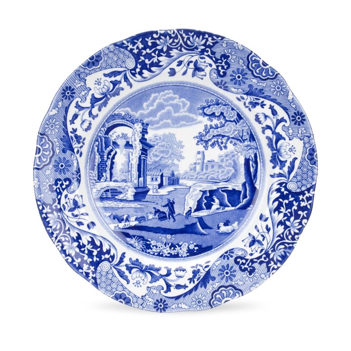 ブル― イタリアン ディナープレート - 23 cm/ 9 inch - Spode | スポード