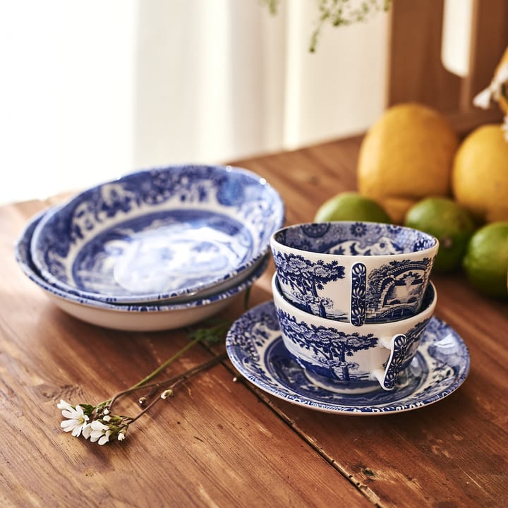 ブル― イタリアン ブレックファースト カップ&ソーサー, 28 cl/ 10 oz Spode | スポード
