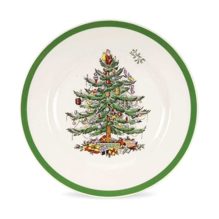 Christmas Tree スモールプレート Ø20 cm - White-green-red - Spode | スポード