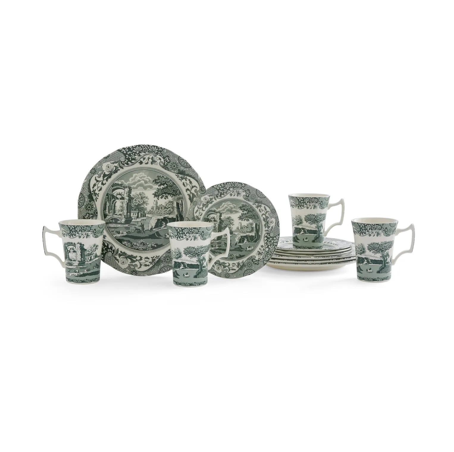 Spode | スポード からのHeritage Green Italian ディナーウェアセット
