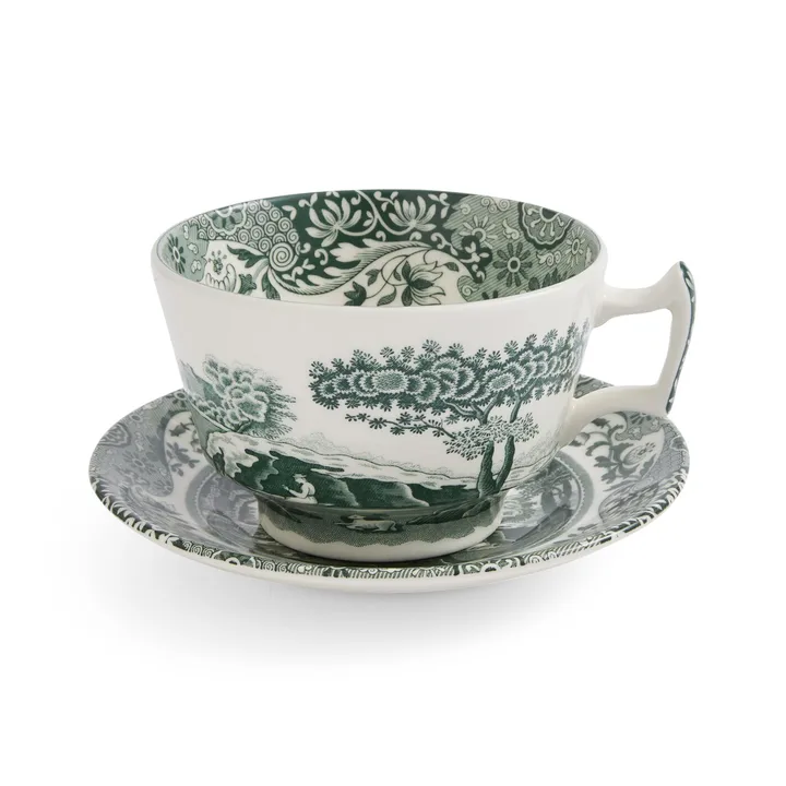 Heritage Green Italian カップ＆ソーサー - Green, breakfast, 0.28 L - Spode | スポード
